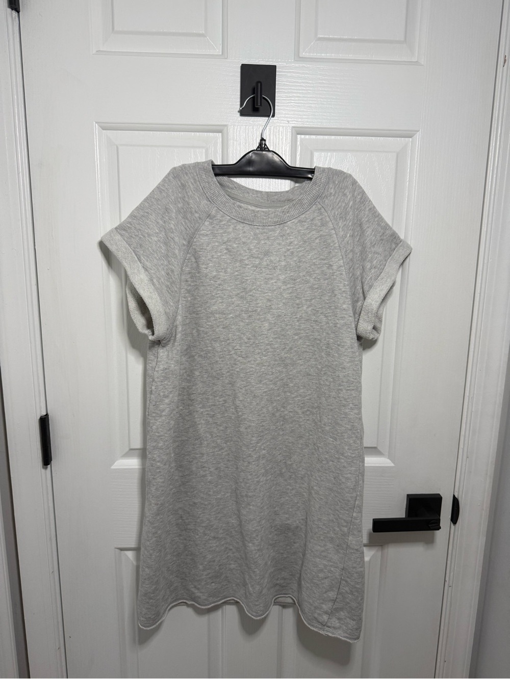 aerie Gray Short Sleeve Sweatshirt Dress